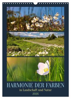 Cover Harmonie der Farben in Landschaft und Natur (Wandkalender 2026 DIN A3 hoch), CALVENDO Monatskalender