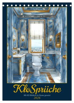 Cover Klosprüche (Tischkalender 2026 DIN A5 hoch), CALVENDO Monatskalender
