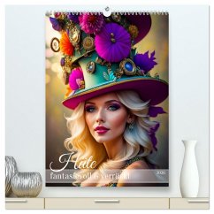 Cover Hüte - fantasievoll und verrückt (hochwertiger Premium Wandkalender 2026 DIN A2 hoch), Kunstdruck in Hochglanz