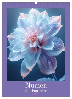 Blumen der Fantasie (Wandkalender 2026 DIN A2 hoch), CALVENDO Monatskalender
