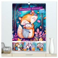 Cover Kuschelige Freunde - Niedliche Tiere mit Herz und Pfoten (hochwertiger Premium Wandkalender 2026 DIN A2 hoch), Kunstdruck in Hochglanz