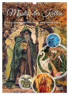 Cover Mystik der Kelten - Faszinierende Welt keltischer Mythen und Götter (Wandkalender 2026 DIN A3 hoch), CALVENDO Monatskalender