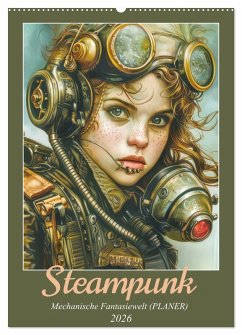 Steampunk - Mechanische Fantasiewelt (Wandkalender 2026 DIN A2 hoch), CALVENDO Monatskalender