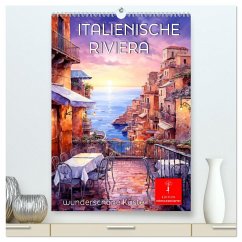 Cover Italienische Riviera - wunderschöne Küste (hochwertiger Premium Wandkalender 2026 DIN A2 hoch), Kunstdruck in Hochglanz