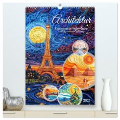 Cover Architektur - Faszinierende Weltwunder in filigranem Quilling (hochwertiger Premium Wandkalender 2026 DIN A2 hoch), Kunstdruck in Hochglanz