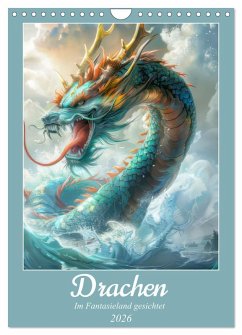 Drachen - Im Fantasieland gesichtet (Wandkalender 2026 DIN A4 hoch), CALVENDO Monatskalender