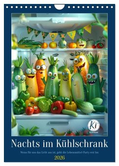 Cover Nachts im Kühlschrank (Wandkalender 2026 DIN A4 hoch), CALVENDO Monatskalender