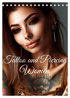 Cover Tattoo und Piercing Women (Tischkalender 2026 DIN A5 hoch), CALVENDO Monatskalender