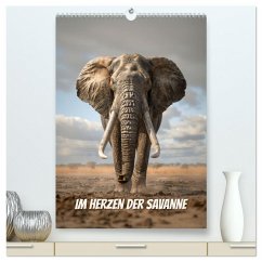 Im Herzen der Savanne (hochwertiger Premium Wandkalender 2026 DIN A2 hoch), Kunstdruck in Hochglanz