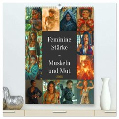 Feminine Stärke - Muskeln und Mut (hochwertiger Premium Wandkalender 2026 DIN A2 hoch), Kunstdruck in Hochglanz