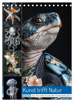 Cover Kunst trifft Natur (Tischkalender 2026 DIN A5 hoch), CALVENDO Monatskalender