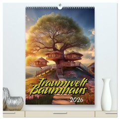 Cover Traumwelt Baumhaus (hochwertiger Premium Wandkalender 2026 DIN A2 hoch), Kunstdruck in Hochglanz