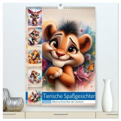 Cover Tierische Spaßgesichter - Alberne Gesichter der Zootiere (hochwertiger Premium Wandkalender 2026 DIN A2 hoch), Kunstdruck in Hochglanz