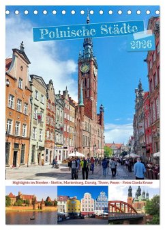 Polnische Städte - Highlights im Norden (Tischkalender 2026 DIN A5 hoch), CALVENDO Monatskalender Polnische Städte - Highlights im Norden (Tischkalender 2026 DIN A5 hoch), CALVENDO Monatskalender