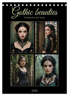 Cover Gothic beauties - Schönheiten der Nacht (Tischkalender 2026 DIN A5 hoch), CALVENDO Monatskalender