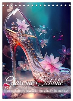 Cover Gläserne Schuhe - Märchenhafte Pumps voller funkelnder Träume (Tischkalender 2026 DIN A5 hoch), CALVENDO Monatskalender