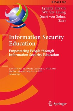 Cover Information Security Education. Empowering People through Information Security Education