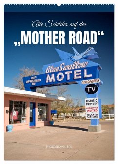 Alte Schilder an der "Mother Road" (Wandkalender 2026 DIN A2 hoch), CALVENDO Monatskalender