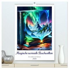 Magische surreale Buchwelten (hochwertiger Premium Wandkalender 2026 DIN A2 hoch), Kunstdruck in Hochglanz Magische surreale Buchwelten (hochwertiger Premium Wandkalender 2026 DIN A2 hoch), Kunstdruck in Hochglanz