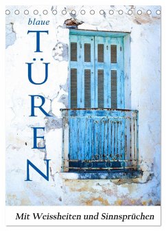Cover Blaue Türen (Tischkalender 2026 DIN A5 hoch), CALVENDO Monatskalender