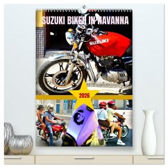 Cover SUZUKI BIKER IN HAVANNA (hochwertiger Premium Wandkalender 2026 DIN A2 hoch), Kunstdruck in Hochglanz