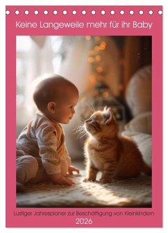 Keine Langeweile mehr für ihr Baby (Tischkalender 2026 DIN A5 hoch), CALVENDO Monatskalender