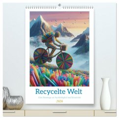 Recycelte Welt - Eine Hommage an Nachhaltigkeit und Kreativität (hochwertiger Premium Wandkalender 2026 DIN A2 hoch), Kunstdruck in Hochglanz
