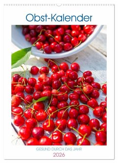 Cover Obst Kalender - GESUND DURCH DAS JAHR (Wandkalender 2026 DIN A2 hoch), CALVENDO Monatskalender