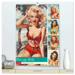Cover Pin-up-Girls. Sexappeal am Strand (hochwertiger Premium Wandkalender 2026 DIN A2 hoch), Kunstdruck in Hochglanz