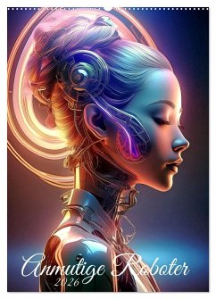 Anmutige Roboter (Wandkalender 2026 DIN A2 hoch), CALVENDO Monatskalender Anmutige Roboter (Wandkalender 2026 DIN A2 hoch), CALVENDO Monatskalender