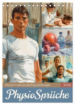 Physiosprüche (Tischkalender 2026 DIN A5 hoch), CALVENDO Monatskalender Cover Physiosprüche (Tischkalender 2026 DIN A5 hoch), CALVENDO Monatskalender