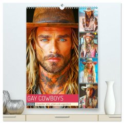 Cover Gay Cowboys. Queerdos. Wild, schön und ungezähmt (hochwertiger Premium Wandkalender 2026 DIN A2 hoch), Kunstdruck in Hochglanz