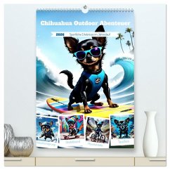 Chihuahua Outdoor Abenteuer (hochwertiger Premium Wandkalender 2026 DIN A2 hoch), Kunstdruck in Hochglanz Chihuahua Outdoor Abenteuer (hochwertiger Premium Wandkalender 2026 DIN A2 hoch), Kunstdruck in Hochglanz