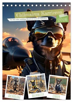 Chihuahua Karrieren (Tischkalender 2026 DIN A5 hoch), CALVENDO Monatskalender Chihuahua Karrieren (Tischkalender 2026 DIN A5 hoch), CALVENDO Monatskalender