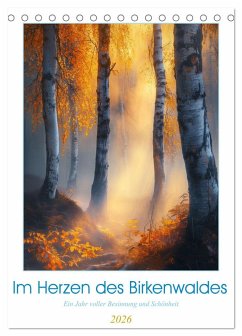 Cover Im Herzen des Birkenwaldes (Tischkalender 2026 DIN A5 hoch), CALVENDO Monatskalender