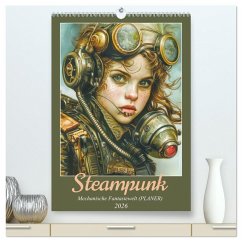 Steampunk - Mechanische Fantasiewelt (hochwertiger Premium Wandkalender 2026 DIN A2 hoch), Kunstdruck in Hochglanz