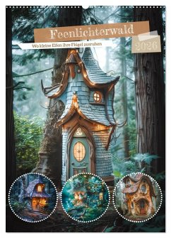Cover Feenlichterwald - Wo kleine Elfen ihre Flügel ausruhen (Wandkalender 2026 DIN A2 hoch), CALVENDO Monatskalender
