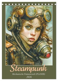 Steampunk - Mechanische Fantasiewelt (Tischkalender 2026 DIN A5 hoch), CALVENDO Monatskalender