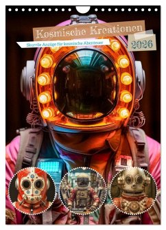 Cover Kosmische Kreationen (Wandkalender 2026 DIN A4 hoch), CALVENDO Monatskalender
