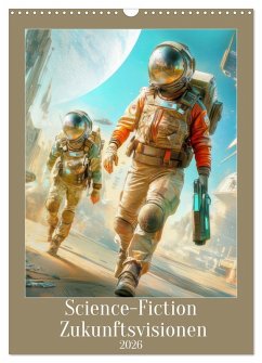 Science-Fiction Zukunftsvisionen (Wandkalender 2026 DIN A3 hoch), CALVENDO Monatskalender
