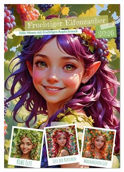Fruchtiger Elfenzauber (Tischkalender 2026 DIN A5 hoch), CALVENDO Monatskalender