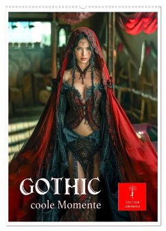 Cover Gothic coole Momente (Wandkalender 2026 DIN A2 hoch), CALVENDO Monatskalender