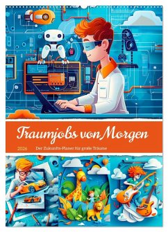Cover Traumjobs von Morgen - Der Zukunfts-Planer für große Träume (Wandkalender 2026 DIN A2 hoch), CALVENDO Monatskalender