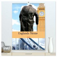 Cover Englands Türme (hochwertiger Premium Wandkalender 2026 DIN A2 hoch), Kunstdruck in Hochglanz