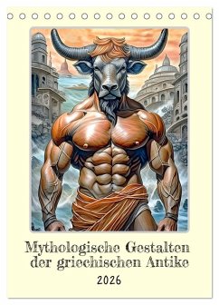 Cover Mythologische Gestalten der griechischen Antike (Tischkalender 2026 DIN A5 hoch), CALVENDO Monatskalender