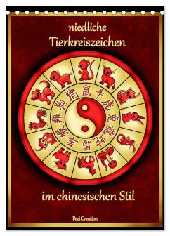 Cover niedliche Tierkreiszeichen im chinesischem Stil (Tischkalender 2026 DIN A5 hoch), CALVENDO Monatskalender