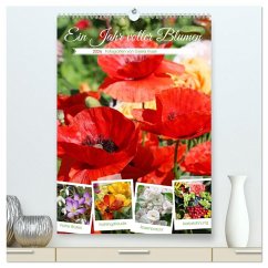 Cover Ein Jahr voller Blumen (hochwertiger Premium Wandkalender 2026 DIN A2 hoch), Kunstdruck in Hochglanz
