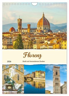 Cover Florenz - Stadt mit besonderem Zauber (Wandkalender 2026 DIN A4 hoch), CALVENDO Monatskalender