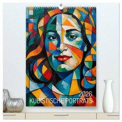 Kubistische Porträts (hochwertiger Premium Wandkalender 2026 DIN A2 hoch), Kunstdruck in Hochglanz