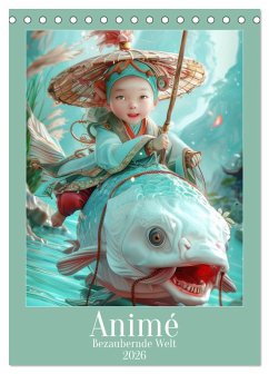 Animé - Bezaubernde Welt (Tischkalender 2026 DIN A5 hoch), CALVENDO Monatskalender